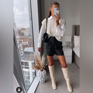 Blank NYC Faux Leather Shorts